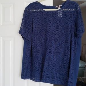 2X roz & ali lace top